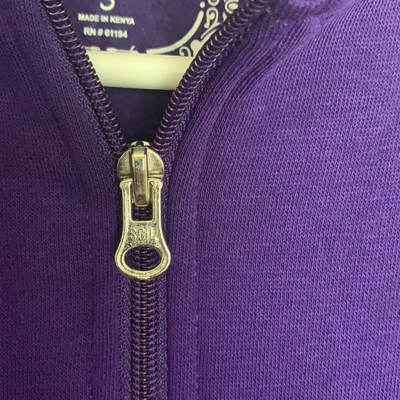 Purple zip up - Picture 4 of 9